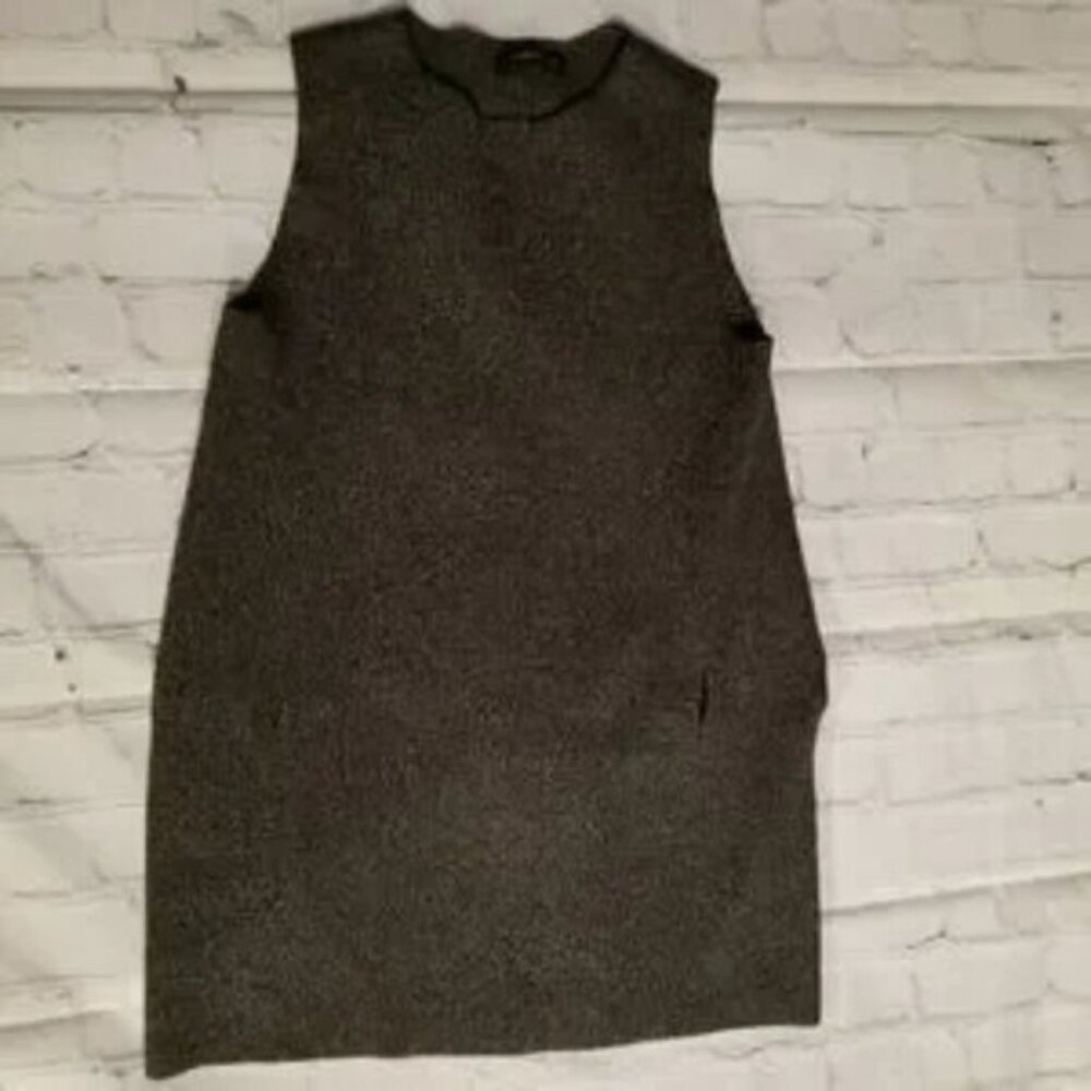 ZARA black and white marled sleeveless tunic size Small